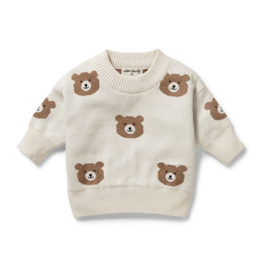 Wilson & Frenchy - Beary Cute Organic Knitted Jacquard Jumper